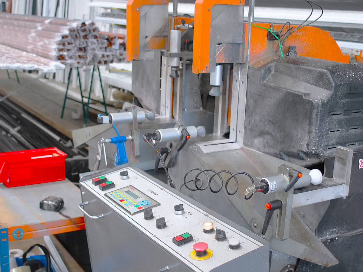 Zona de producción y maquinaria de carpintería de aluminio (Foto 11)